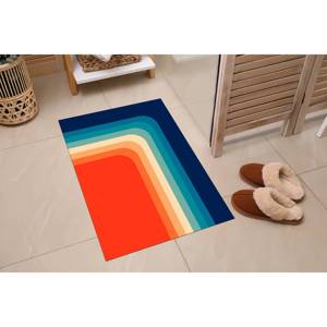 Tapis imprimé à motifs minimalistes : Tapis de couloir moderne de style mid-century pour la décoration de couloir, tapis fin non tissé - Product Image 5