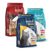 Sac d'emballage alimentaire en plastique avec fermeture éclair refermable, 500g, 1kg, 5kg, pour oiseaux, lapins, poissons, chats, chiens et animaux de compagnie