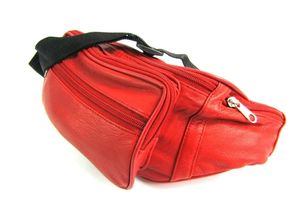 Riñonera de cuero genuino para hombre, riñonera Vintage con cierre de cremallera - Product Image 2