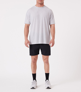 Camiseta de manga corta con logotipo y talla grande hecha a medida de Jersey de algodón pesado a precio de venta al por mayor para hombre - Product Image 4