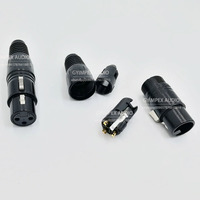 Connecteur audio XLR3 professionnel, fabricant de connecteurs XLR, adaptateur de microphone mâle 3 broches de haute qualité, prise robuste en cuivre sans oxygène