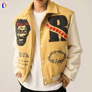 Oem Fleece Varsity Jacket Varsity Chaquetas Con Mangas De Cuero Chaquetas Fabricante En Pakistán - Product Image 2