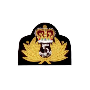 Custom Made Bullion Wire Small Size Embroidered <b>Badges</b> Sew on Hand Embroidered Low MOQ Patch for Sale - Product Image 1