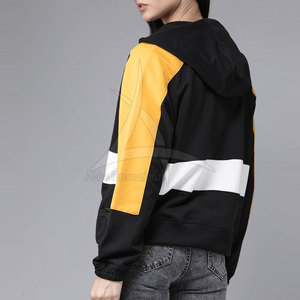 Sweat à capuche décontracté pour femme, léger, avec fermeture éclair, capuche à cordon réglable, poche kangourou, logo sur le devant, écologique, respirant - Product Image 2