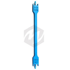 Medidor de altura de ortodoncia Dental profesional, medidor de medición recubierto azul, soporte preciso, instrumentos médicos de ortodoncia - Product Image 4