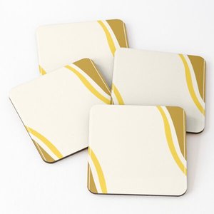 Vente en gros 2024 sous-verres de 4 pouces ensemble de sous-verres en bois de travertin noir bois de marbre avec sous-verres imprimés ensemble de 4 pour boisson au thé - Product Image 4