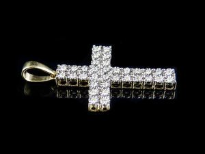 Pendentif croix en diamant Moissanite de luxe en argent sterling S925 pour hommes et femmes cadeau de bijoux religieux glacés Hip Hop - Product Image 3