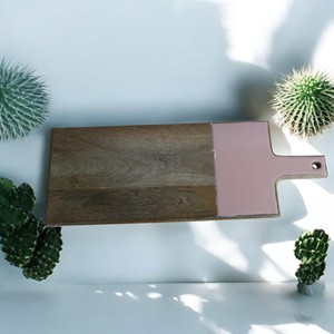 Bloc à découper en bois de qualité supérieure, design unique, écologique, passe au lave-vaisselle et multifonctionnel pour la viande, le fromage, les fruits - Product Image 1