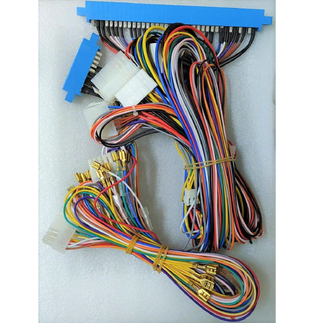 HN Wire-Het Kit Blue 20-Pin 72-Pin Jamma HET Wired Harness for Link/Standalone Arcade Games Video Consoles Dual Vertical Screen