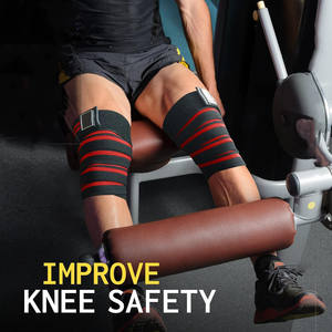 Attelle de genou réglable de haute qualité, bandage, logo personnalisé, fitness, musculation, genouillères de sport, vente en gros - Product Image 2