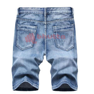 Nouveauté hiver, vêtements d'entraînement de haute qualité, shorts en jean pour hommes avec poche, usage décontracté, vente chaude, shorts en jean pour hommes en vente - Product Image 3