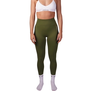 Pantalon de yoga athlétique à taille haute élastique, à carreaux, doux, contrôle du ventre, écologique, respirant, longueur intégrale, sport, fitness - Product Image 5