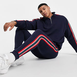 Nueva ropa deportiva de invierno ajustada para gimnasio, chándal para hombre, diseño superior, calidad superior, logotipo personalizado, Material polar - Product Image 1