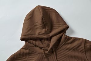 Ensemble sweat-shirt et pantalon 100% coton Streetwear Hiver Léger Écologique Respirant Cordon de serrage Imprimé - Product Image 6