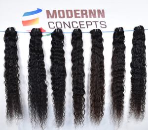 100% Black Color Curly Loose Deep Weave Raw Wholesale Cuticle Aligned Virgin Bundles Unprocessed Indian <b>Human</b> <b>Hair</b> <b>Extensions</b> - Product Image 3