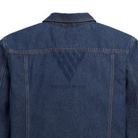 Vintage yıkanmış erkek Denim ceket özel Fit pamuk dolum nefes kumaş fabrika toptan Oem Odm şık kış giyim