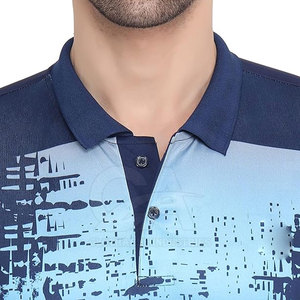 Nouveau design, couleur personnalisée, polo à sublimation pour hommes, t-shirt respirant à séchage rapide, polo à sublimation - Product Image 6