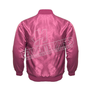 Chaqueta de béisbol de satén personalizada de alta calidad para hombres Bomber de invierno con lana y lona Suministro de fábrica Sublimación Jumper - Product Image 2