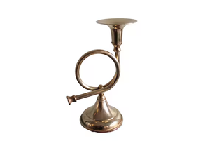 Bougeoir de clairon en laiton bougeoir fabriqué à la main de haute qualité vente chaude nouveau Design beau bougeoir - Product Image 2