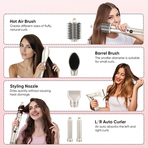 Modelador de Cabelo 5 em 1 Escova de Ar Quente Secador de Cabelo Escova de Estilo de Salã<span class=keywords><strong>o</strong></span> 110000RPM Dobrável com Bolsa de Armazenamento - Product Image 4