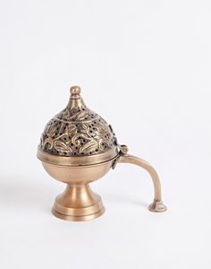 Quemador de incienso de aleación de estaño de regalo Vintage y gótico Retro de estilo antiguo para decoración del hogar de niños - Product Image 1