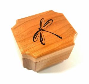 Urne libellule personnalisée faite à la main Mini urne personnalisée à partager avec vous Urne de poche cendres humaines partager des urnes familiales - Product Image 5