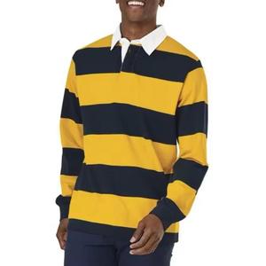 Manches longues de luxe pour hommes 100% coton pour polo T-shirt imprimé de golf décontracté avec broderie - Product Image 4