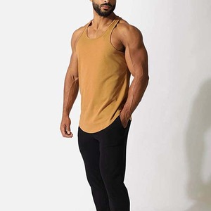 Camisetas sin mangas de talla grande para hombre, ropa deportiva transpirable de algodón de alta calidad, culturismo de Color sólido de alta calidad - Product Image 3