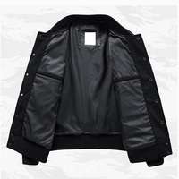 2022 vente en gros personnalisé dernières conceptions à manches longues Baseball Varsity Veste Hommes Plain Blank Varsity Letterman Vestes