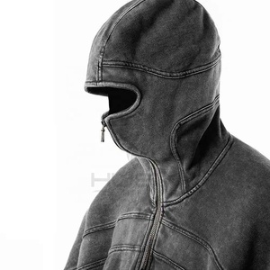 custom <b>full</b> <b>zip</b> up hoodie unisex cotton fleece <b>sweatshirt</b> oversized stylish casual warm lightweight trendy streetwear hoodie - Product Image 2