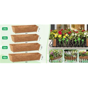 <b>Trough</b> Style Coco Fiber Wall Basket Liner - Product Image 2