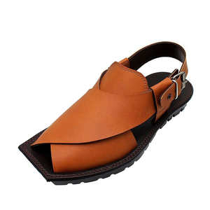 Peshawari Chappal de cuero Premium para hombre, sandalia tradicional hecha a mano con suela cómoda y personalizada para exteriores - Product Image 3