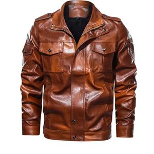 Veste en cuir pour homme, style motard, mode urbaine, en cuir de vachette véritable, vêtements d'extérieur, fabrication OEM, vente en gros - Product Image 1