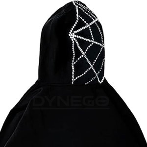Sudadera con Capucha de Alto Rendimiento, 100% Algodón, con Cierre, para Adultos, con Logotipo Personalizado, Diseño Sólido, para Invierno - Product Image 6