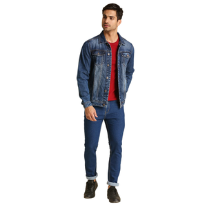 Chaqueta vaquera informal a la moda para hombre al por mayor diseño personalizado talla grande característica invierno tejido calidad exportación Bangladesh - Product Image 4