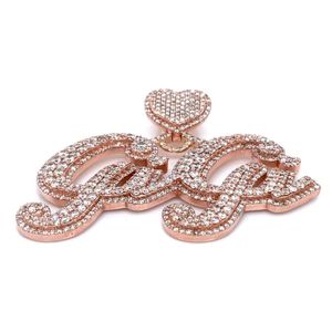 จี้เพชรฮิปฮอปสีเงินสเตอร์ลิง925หรูหราปรับแต่งได้ - Product Image 4