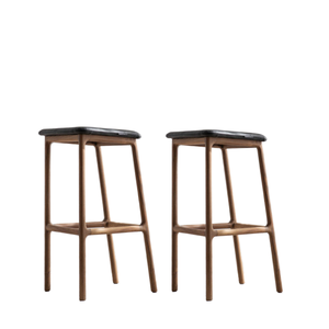 Chaise de bar mini-café moderne en bois avec siège, idéale pour café, îlot de cuisine, comptoir de bar et salle à manger. - Product Image 6