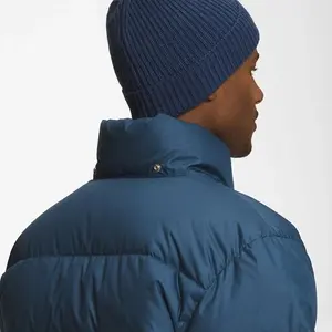 Chaqueta de burbuja de nailon alto invierno Puffer brillante capucha extraíble chaqueta de hombre acolchada larga-venta al por mayor fabricante de diseño personalizado - Product Image 6