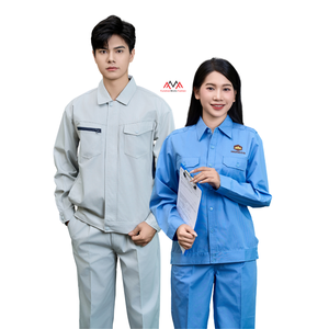 Uniforme de trabajo de talla grande para hombre, azul y negro, para trabajador de la construcción, con ropa de trabajo para la industria petrolera y gasera. - Product Image 1