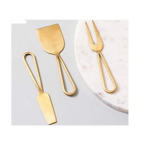 Luxury Royal Gold Cutlery Kitchen <b>Flatware</b> <b>Set</b> Silverware Luxury <b>Set</b> of Three <b>Flatware</b> <b>Set</b> Kitchen Utensils for Home Kitchen - Product Image 3