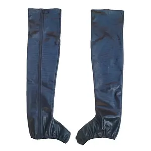 Custom Size Women's knee high Side zip closure soft comfortable Fashion and ice skating PU boots covers