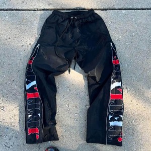 เสื้อกันลมสำหรับผู้ชายกางเกงแนวสตรีทไซส์พิเศษกางเกงผ้าไนลอนระบายอากาศกันน้ำมีซิปด้านข้างทำจากโพลีเอสเตอร์ - Product Image 5