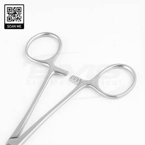 Forceps de vasectomie manuels de qualité supérieure, pointes aiguisées, courbés, en acier inoxydable, sans scalpel, forceps de dissection NSV, 14,5 cm, ISO13485 - Product Image 5