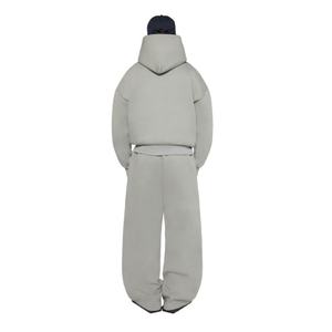 Sudadera con Capucha Personalizada para Hombre, Chándal con Logotipo Estampado, 100% Algodón, Cordón Ajustable, Doble Forro, Hombros Caídos, Talla Grande, Color Sólido - Product Image 2