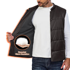 Chaleco acolchado ligero y cálido para hombre, chaqueta sin mangas para exteriores para senderismo, Golf, viaje informal, correr - Product Image 3