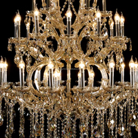Lustre en cristal de luxe européen à la mode, luminaire en verre, art déco, designer, branche, pour villa, hall d'entrée, escalier