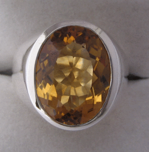 Shah Gems Women's Natural Citrine <b>Crystal</b> <b>Ring</b> 925 Sterling Silver - Product Image 1