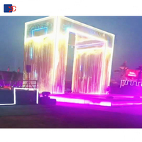 Écran publicitaire numérique LED transparent d'intérieur avec luminosité de 2500-5000 cd et garantie d'un an pour scène, concert, magasin de détail