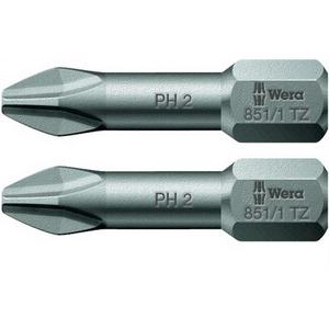 Power <b>Screwdriver</b> <b>Bits</b> PH2 25mm <b>Long</b> 1/4 Inch Hex 6-Point C6.3 Tough 851/1 TZ SB 8-Piece Set - Product Image 1