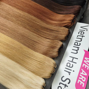 2025 Best Quality Lightweight Vietnamese Virgin Human Full Cuticle Straight <b>Hair</b> <b>Extensions</b> Double Drawn Thick <b>Hair</b> Hot Deals! - Product Image 1